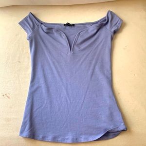 light blue / grey express top